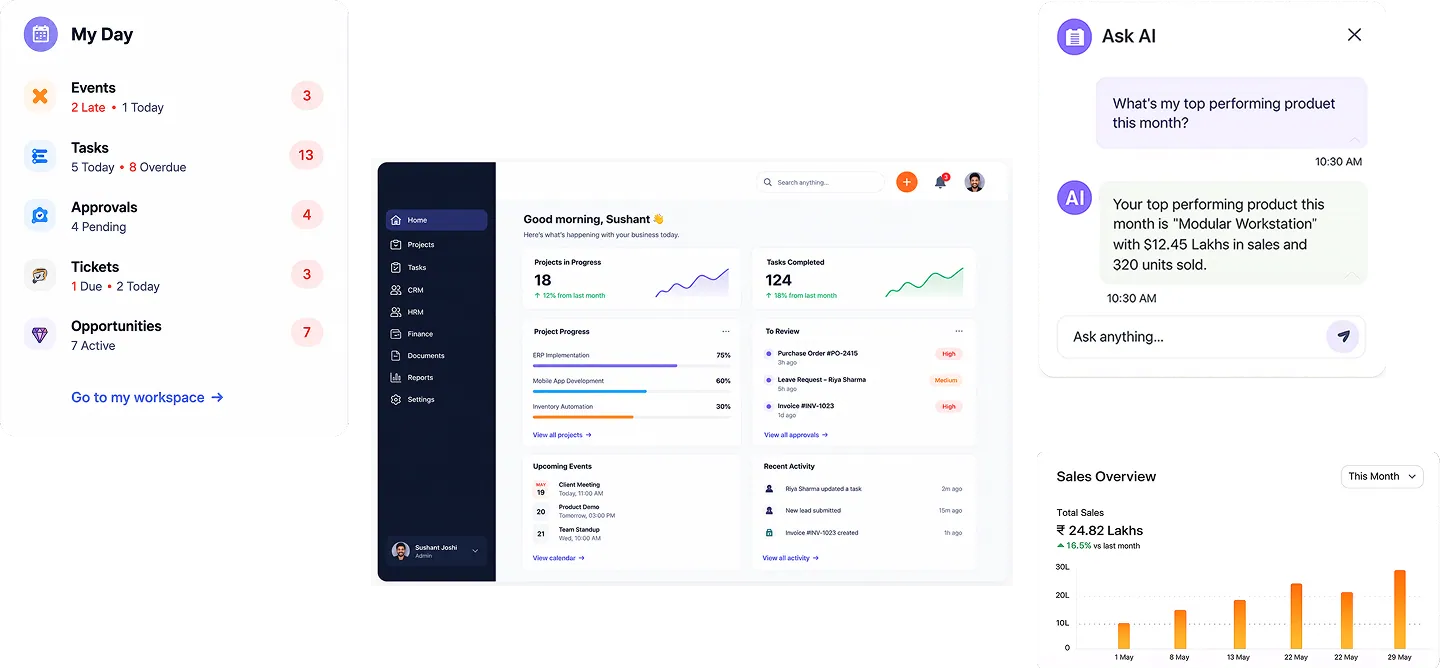 UPWON ERP — one platform for your entire business