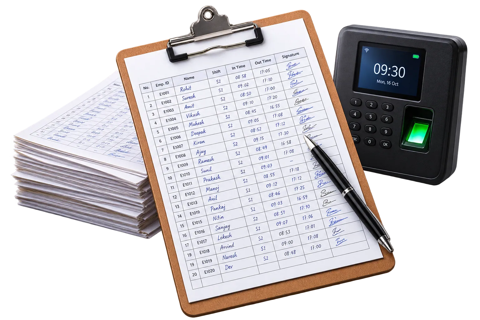 Manual / Paper Plant Attendance