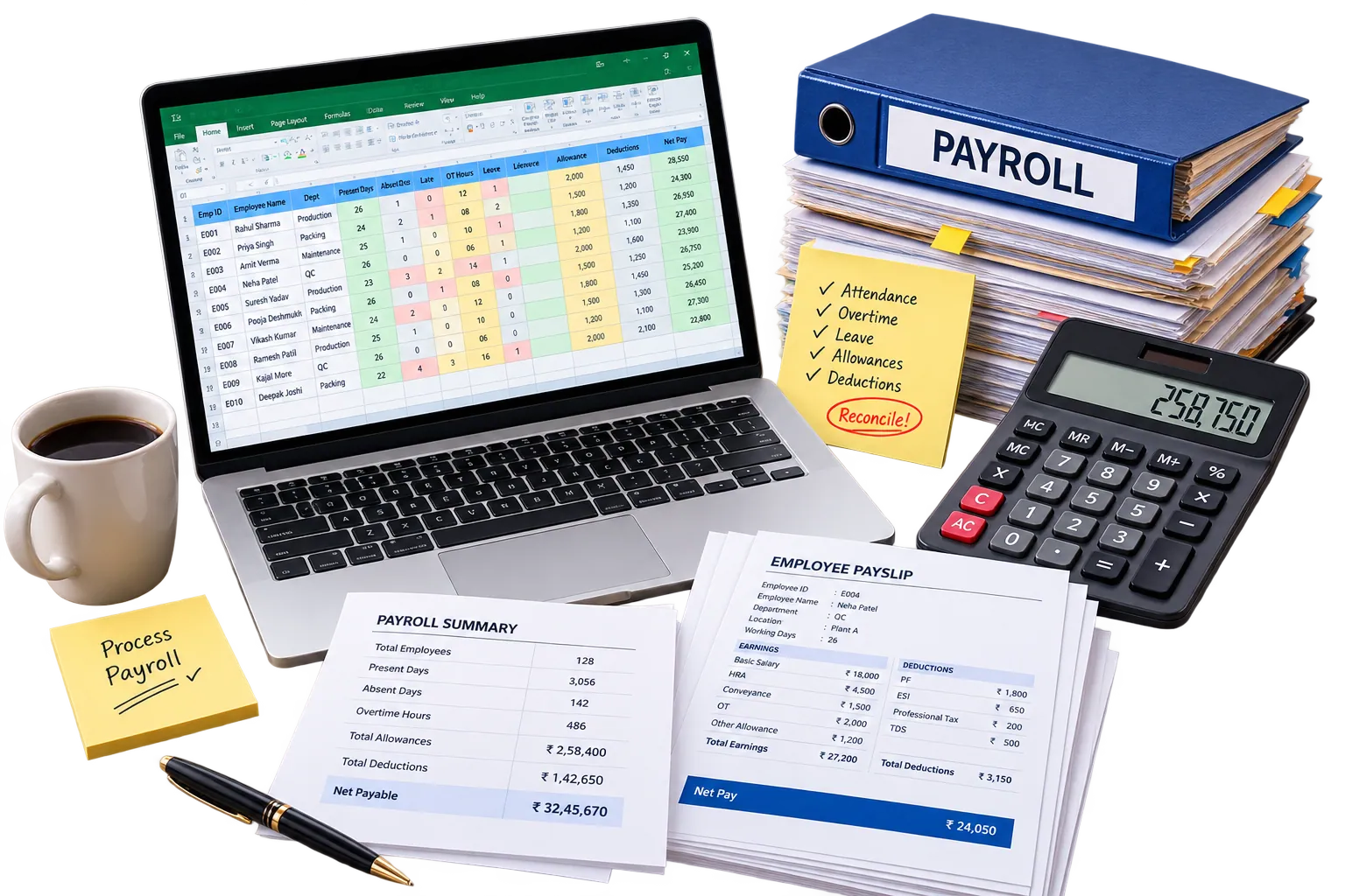 Payroll Reconciliation Takes Days